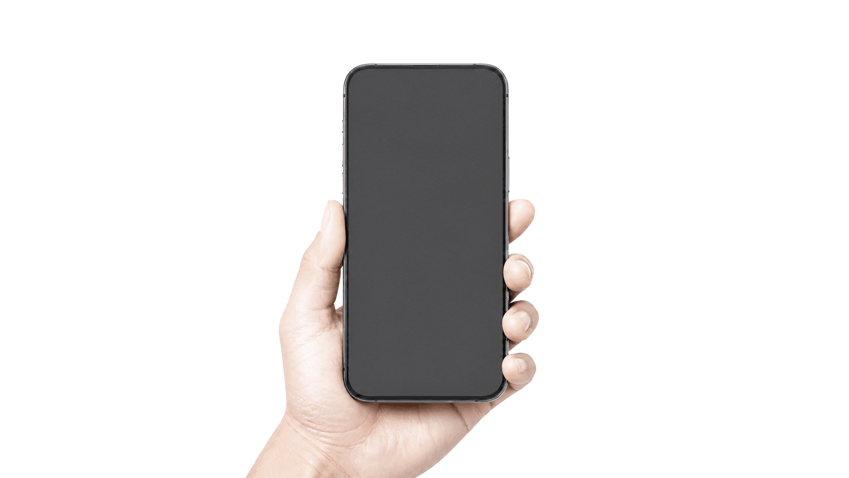 A hand holding a phone with Julia's live business dashboard